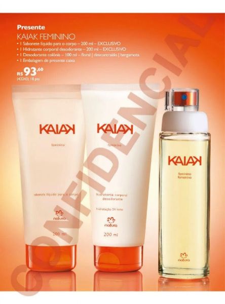 Presente Natura Kaiak Feminino- 200ml - Natura