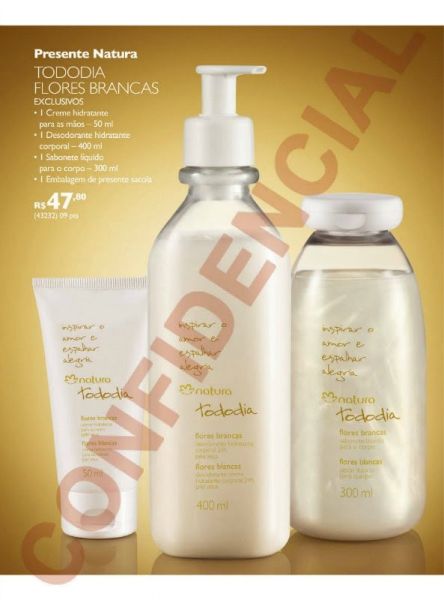 Presente Natura Flores Brancas Feminino - 50ml - Natura