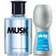 Kit - Colônia e Desod.Musk oxygen - 90 ml - Masculino - Avon